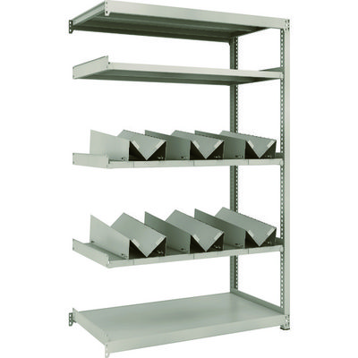 TRUSCO スチールラック M2型軽中量棚 1160X600XH1800 缶受X6付 連結 M2-6465-KU6B 1台(1個)（直送品）