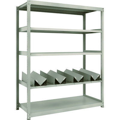 トラスコ中山 TRUSCO スチールラック M2型軽中量棚 1460X600XH1800 缶受X4付 M2-6565-KU4 1台(1個)（直送品）