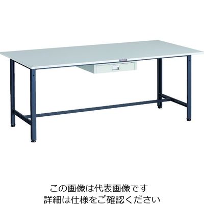 TRUSCO 軽荷重作業台(300kg)AE型 1800X900XH740 薄型1段引出し付 ダークグレー色 RAE-1809UDC1 DG（直送品）