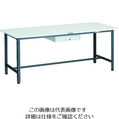 TRUSCO 軽荷重作業台(300kg)AE型 1800X750XH740 薄型1段引出し付 ダークグレー色 AE-1800UDC1 DG（直送品）