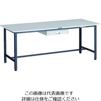 TRUSCO 軽荷重作業台(300kg)AE型 1800X750XH740 薄型1段引出し付 ダークグレー色 RAE-1800UDC1 DG（直送品）