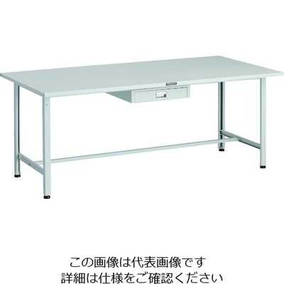 TRUSCO 軽荷重作業台(300kg)AE型 1800X900XH740 薄型1段引出し付 ホワイト色 SAE-1809UDC1 W 1台（直送品）