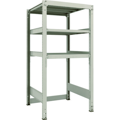 TRUSCO スチールラック M3型中量棚 下段開放型 H1800XW900XD921 3段 単体 M3-SB6393 1セット(1個)（直送品）