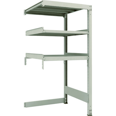 TRUSCO スチールラック M3型中量棚 下段開放型 H1800XW900XD921 3段 連結 M3-SB6393B 1セット(1個)（直送品）