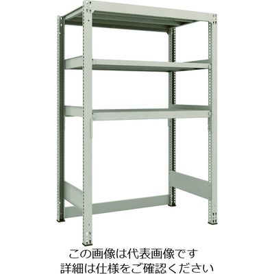 TRUSCO スチールラック M3型中量棚 下段開放型 H1800XW1200XD721 3段 単体 M3-SB6473 1セット(1台)（直送品）