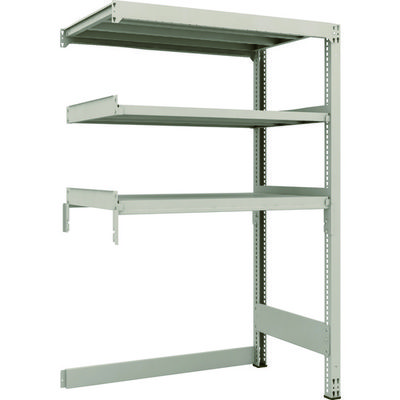 TRUSCO スチールラック M3型中量棚 下段開放型 H1800XW1200XD721 3段 連結 M3-SB6473B 1セット(1個)（直送品）