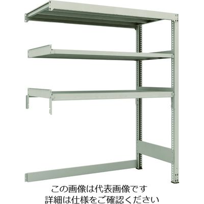 TRUSCO スチールラック M3型中量棚 下段開放型 H1800XW1500XD721 3段 連結 M3-SB6573B 1セット(1台)（直送品）