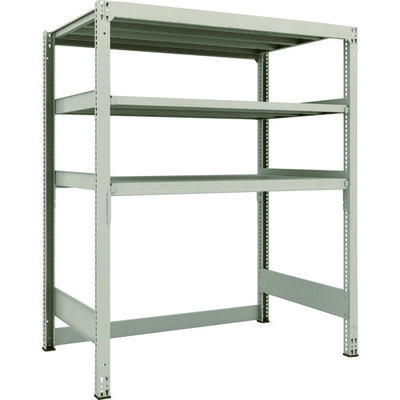 TRUSCO スチールラック M3型中量棚 下段開放型 H1800XW1500XD921 3段 単体 M3-SB6593 1セット(1個)（直送品）