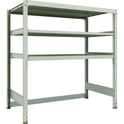 TRUSCO スチールラック M3型中量棚 下段開放型 H1800XW1800XD921 3段 単体 M3-SB6693 1セット(1個)（直送品）