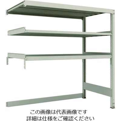 TRUSCO スチールラック M3型中量棚 下段開放型 H1800XW1800XD921 3段 連結 M3-SB6693B 1セット(1台)（直送品）