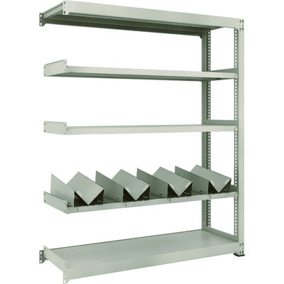 TRUSCO 一斗缶ラック スチールラック M3型中量棚 W1500×D471×H1800 5段 連結 缶受×4付 M3-6555-KU4B（直送品）