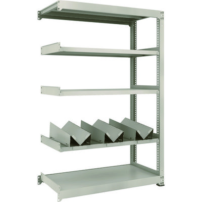 TRUSCO 一斗缶ラック スチールラック M3型中量棚 W1200×D571×H1800 5段 連結 缶受×3付 M3-6465-KU3B（直送品）