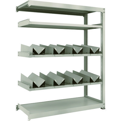 TRUSCO 一斗缶ラック スチールラック M3型中量棚 W1500×D571×H1800 5段 連結 缶受×8付 M3-6565-KU8B（直送品）