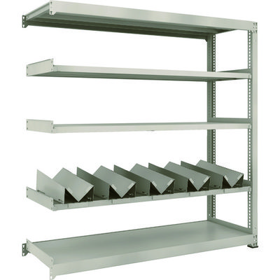 TRUSCO 一斗缶ラック スチールラック M3型中量棚 W1800×D571×H1800 5段 連結 缶受×5付 M3-6665-KU5B（直送品）