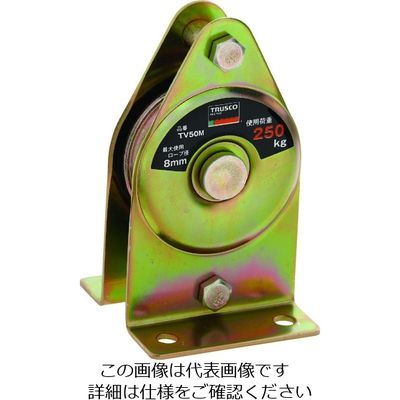 トラスコ中山 TRUSCO 固定滑車たて型一車 TV50M 1個 194-8944（直送品）