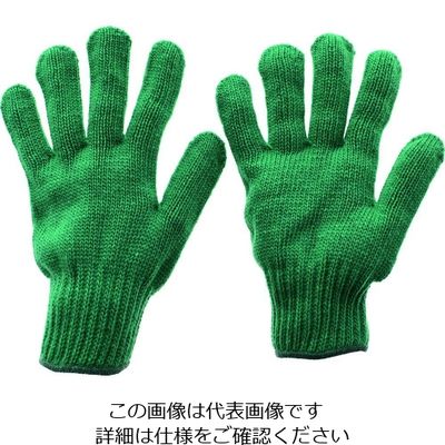 トラスコ中山 TRUSCO カラーナイロン軍手 緑 TCNG-G 1双 195-2436（直送品）