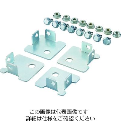 トラスコ中山 TRUSCO SBL型抗菌塗装セミボルトレス軽量棚用 床固定用ベースプレート 4個入 SBL-BP4 1組(4個) 195-3243（直送品）