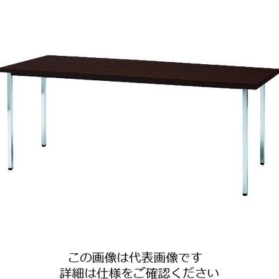 トラスコ中山 TRUSCO 会議用テーブル 1200X600XH700 角脚 下棚無し ローズ TD1260-RO 1台 208-2217（直送品）