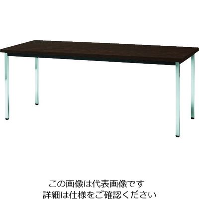 トラスコ中山 TRUSCO 会議用テーブル 1800X600XH700 角脚 下棚無し ローズ TD1860-RO 1台 208-2235（直送品）