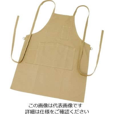 トラスコ中山 TRUSCO キャンバスエプロン たすきタイプ ベージュ HEP-BE 1枚 207-2800（直送品）