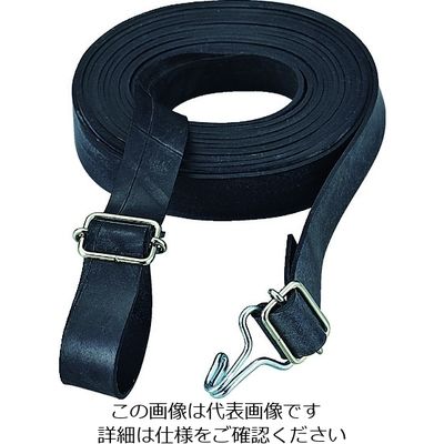 トラスコ中山 TRUSCO ゴムロープ金具付き Wフックバックル付20mmX1.0m 1本 GR-2010KW-1 207-2097（直送品）