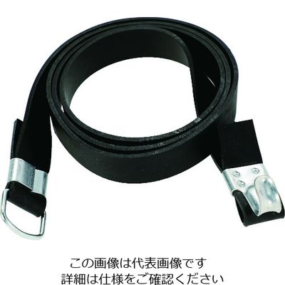 トラスコ中山 TRUSCO ゴムロープ フック、Dカン金具付き 幅20mmX長さ1.5m 1本 GR-2015AD1 207-2841（直送品）