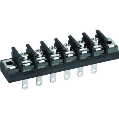 トラスコ中山 TRUSCO 【売切廃番】貫通端子台 300V 12A 6P TOTB-752NS-6P-C 1個 207-5673（直送品）