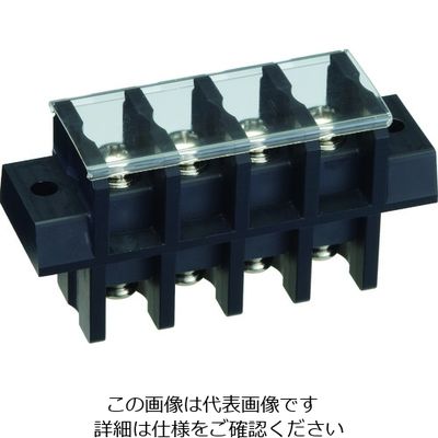 トラスコ中山 TRUSCO 貫通端子台 600V 50A 3P カバー付き TOTB-3013N-3P-C 1個 207-5653（直送品）