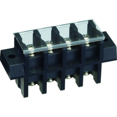 トラスコ中山 TRUSCO 貫通端子台 600V 50A 2P カバー付き TOTB-3013N-2P-C 1個 207-5651（直送品）