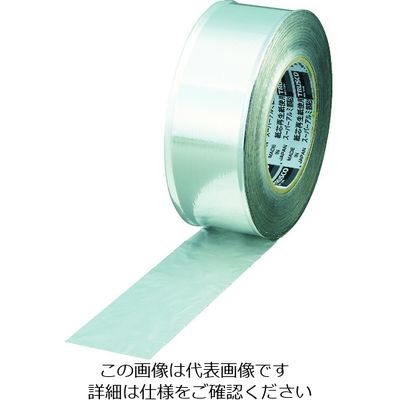 トラスコ中山 TRUSCO スーパーアルミ箔強力粘着テープ ツヤあり 幅50mmX長さ20m TRATP50-1 1巻 207-2780（直送品）
