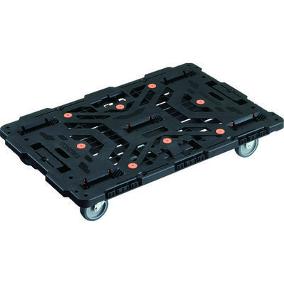 トラスコ中山 TRUSCO 連結式樹脂製平台車 ビートル 900X600 自在3輪 BT900J3-E100 1台 206-3287（直送品）