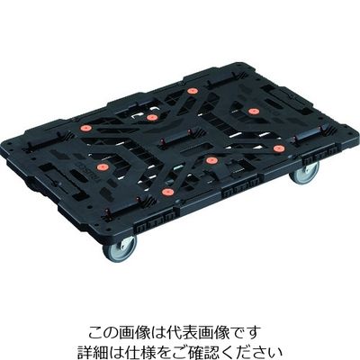 トラスコ中山 TRUSCO 連結式樹脂製平台車 ビートル 900X600 自在5輪 BT900J5-E100 1台 206-3289（直送品）