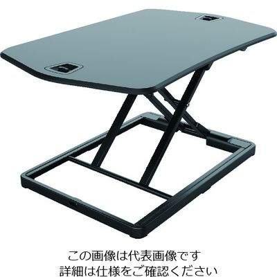 トラスコ中山 TRUSCO ガス圧式卓上PCデスク ウルトラスリム 黒 770×490 TMT108-BK 1台 206-5409（直送品）