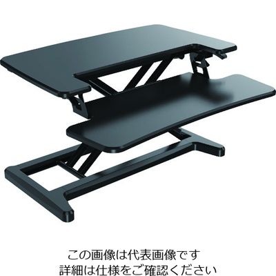 トラスコ中山 TRUSCO ガス圧式卓上PCデスク アルコーヴ 黒 720X415 キーボード置き付 TMT107S-BK 1台（直送品）