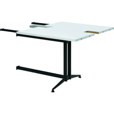 トラスコ中山 TRUSCO T字脚大会議テーブル 増連 W800×D1000×H720 ホワイト TMTAD-W 1台 207-6185（直送品）