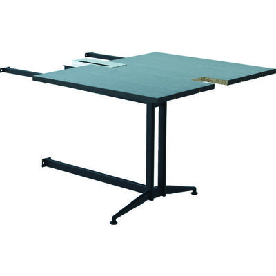 トラスコ中山 TRUSCO T字脚大会議テーブル 増連 W800×D1000×H720 ダーク TMTAD-DB 1台 207-6183（直送品）