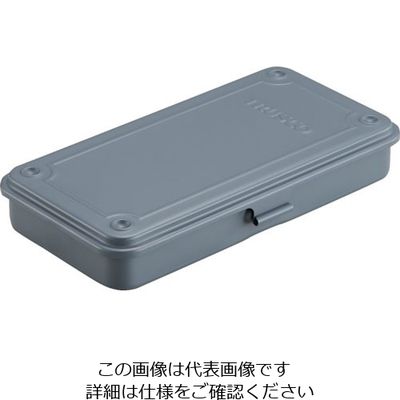 トラスコ中山 TRUSCO トランク型工具箱 203X109X35 アーセナルグレイ T-19DG 1個 206-5308（直送品）