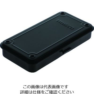 トラスコ中山 TRUSCO トランク型工具箱 203X109X35 つや消しブラック T-19MBK 1個 206-5311（直送品）