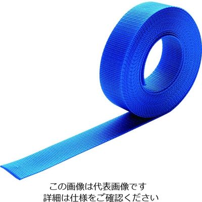 トラスコ中山 TRUSCO ナイロン平ベル 1.6t×38mm×10m 青 TNB3810-B 1巻 206-7111（直送品）