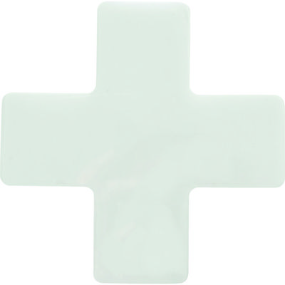 トラスコ中山 TRUSCO 耐久フロアサインズX型 Mサイズ 白1枚(1シート) DFSX-W 1袋(1枚) 206-7269（直送品）