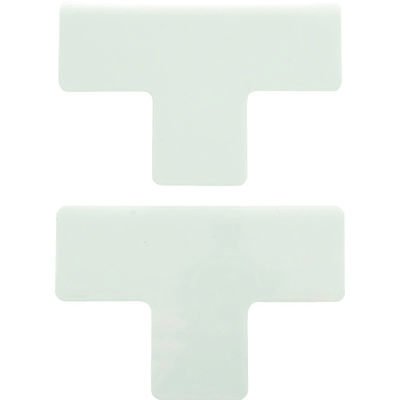 トラスコ中山 TRUSCO 耐久フロアサインズT型 Mサイズ 白2枚(1シート) DFST-W 1袋(2枚) 206-7267（直送品）