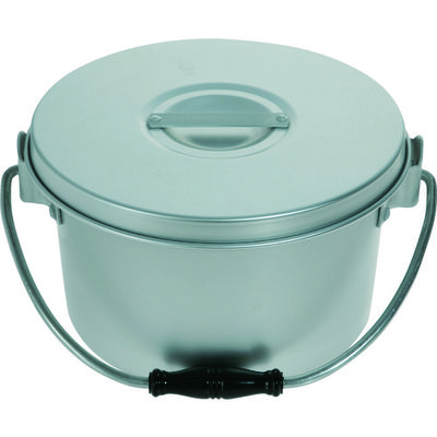 トラスコ中山 TRUSCO アルミ取手付容器 サイズ(呼称):2L 182φ×117 ARCKJ-182 1個 206-8708（直送品）