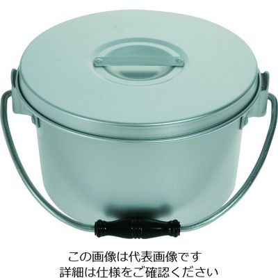 トラスコ中山 TRUSCO アルミ取手付容器 サイズ(呼称):大 220φ×140 ARCKJ-220B 1個 206-8710（直送品）