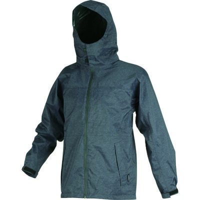 トラスコ中山 TRUSCO フードが回るストレッチレインスーツ ツバつき メランジネイビー S NRSR-NV-S 1着 207-1639（直送品）