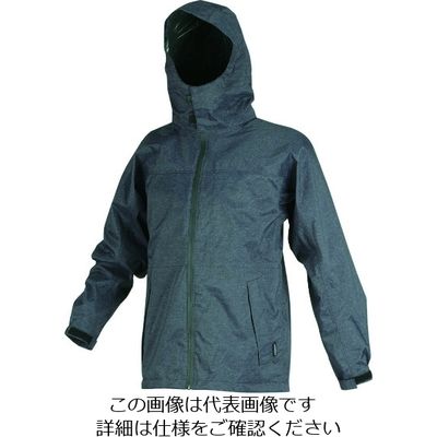 トラスコ中山 TRUSCO フードが回るストレッチレインスーツ ツバつき メランジネイビー M NRSR-NV-M 1着 207-1638（直送品）