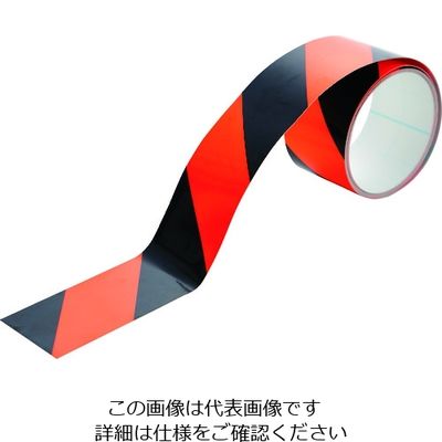 トラスコ中山 TRUSCO 蛍光トラ柄ラインテープ50mmx5m オレンジxブラック KTL505OBK 1巻 207-1899（直送品）