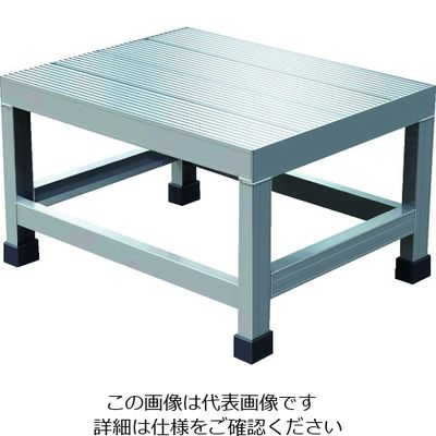 トラスコ中山 TRUSCO アルミ製溶接一体構造型作業台 一段(完成品) W500×D400×H300 WTDB-5430 1台（直送品）