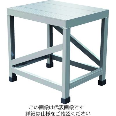 トラスコ中山 TRUSCO アルミ製溶接一体構造型作業台 一段(完成品) W500×D400×H500 WTDB-5450 1台（直送品）