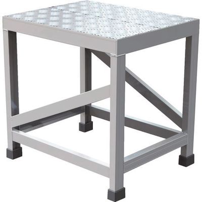 TRUSCO アルミ製溶接一体構造型作業台 縞板タイプ 一段(完成品) W500×D400×H500 WTDBC-5450 1台（直送品）