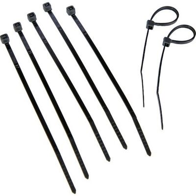 トラスコ中山 TRUSCO 結束バンド(耐候性) 幅2.5mmX100mm 100本入り T-DK100BK 1袋(100本)（直送品）